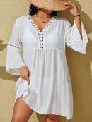 Saída de Praia Plus Size com Manga Longa