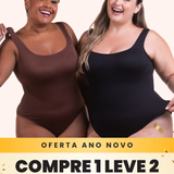 2 Bodys Shaper Canelado - Compre 1 Leve 2