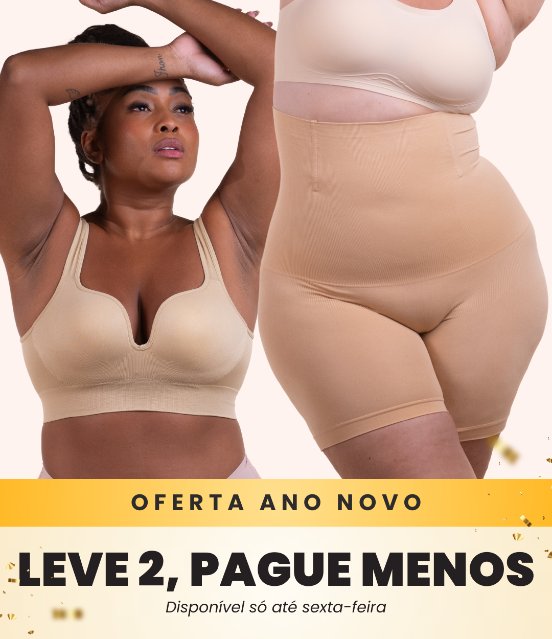 Sutiã Push Up + Bermuda Up Shaper - Combo Irresistível