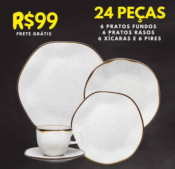 Aparelho de Jantar Porcelana