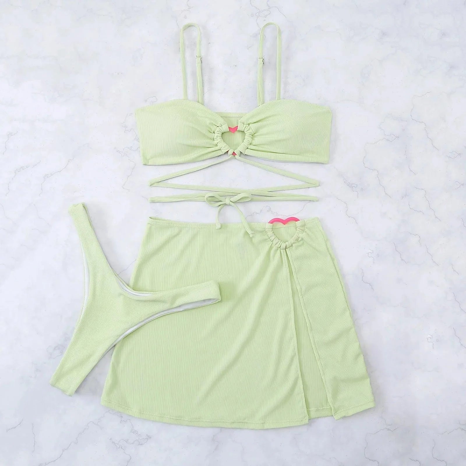 Biquíni Bella Conjunto de 3 Peças com Saída de Praia