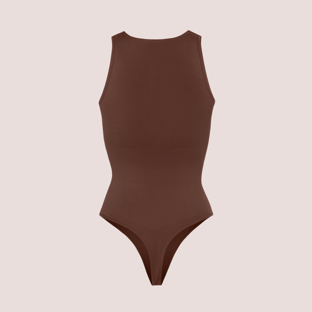 Body Chic - Body Modelador Decote Alto Sem Costura