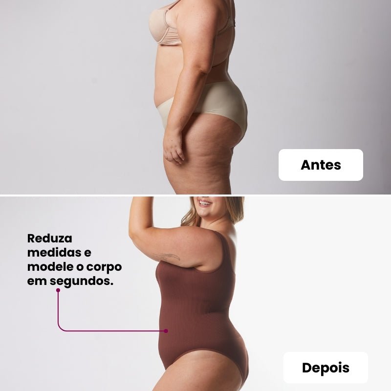 Body Shaper Canelado + Calcinha Hope - Combo Irresistível