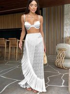 Biquíni com Saída de Praia Rendada