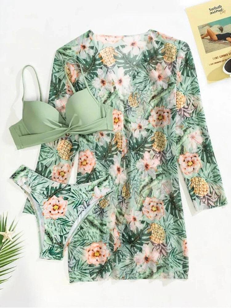 Top 2  Sand Tropical – Kit Moda Praia - Biquíni Tropicália + Saída De Praia