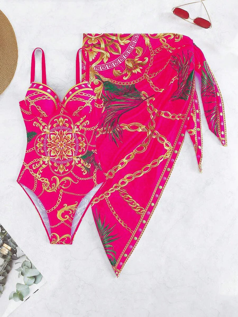 Top 1 Sand Tropical – Conjunto Maiô com Saída