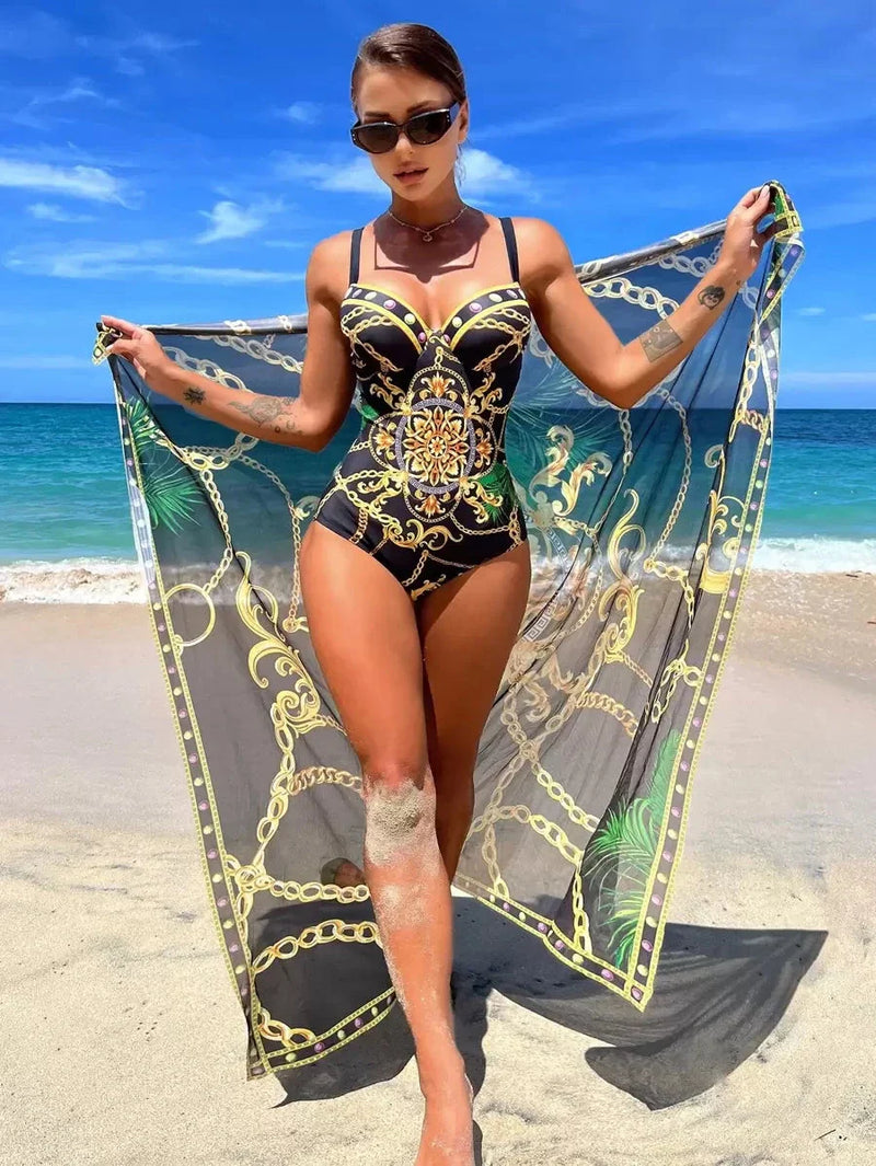 Top 1 Sand Tropical – Conjunto Maiô com Saída
