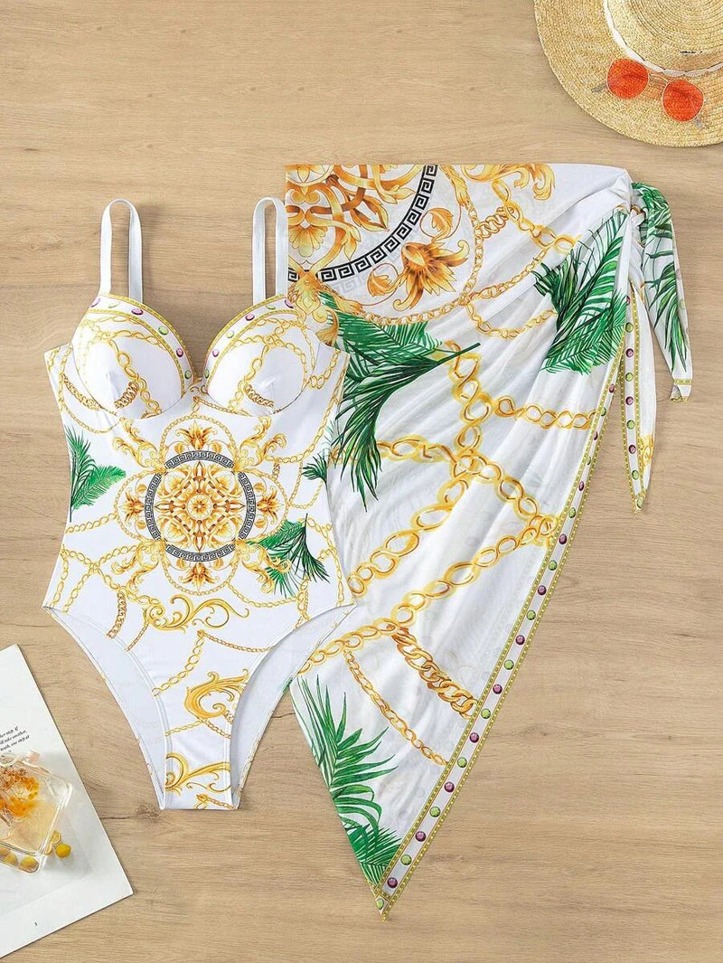 Top 1 Sand Tropical – Conjunto Maiô com Saída