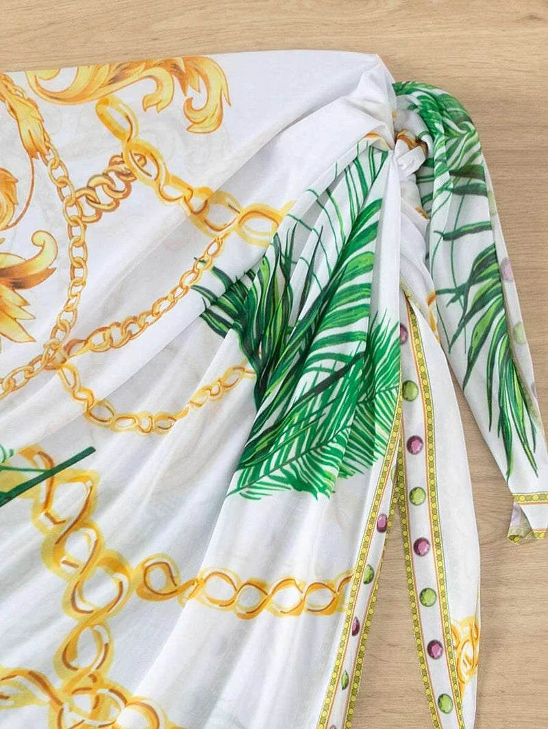Top 1 Sand Tropical – Conjunto Maiô com Saída
