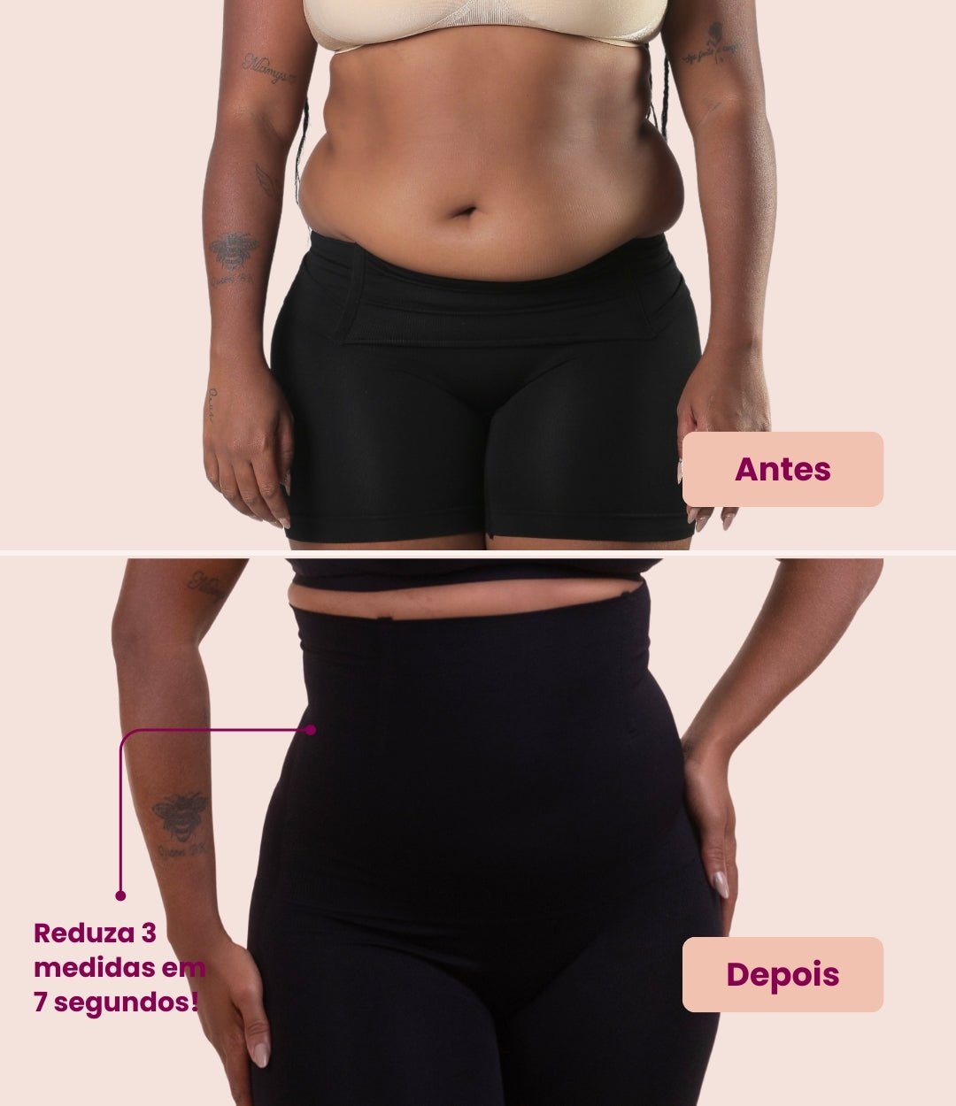 2 Up Shapers - Bermudas Modeladoras que Não Enrolam - Compre 1 Leve 2
